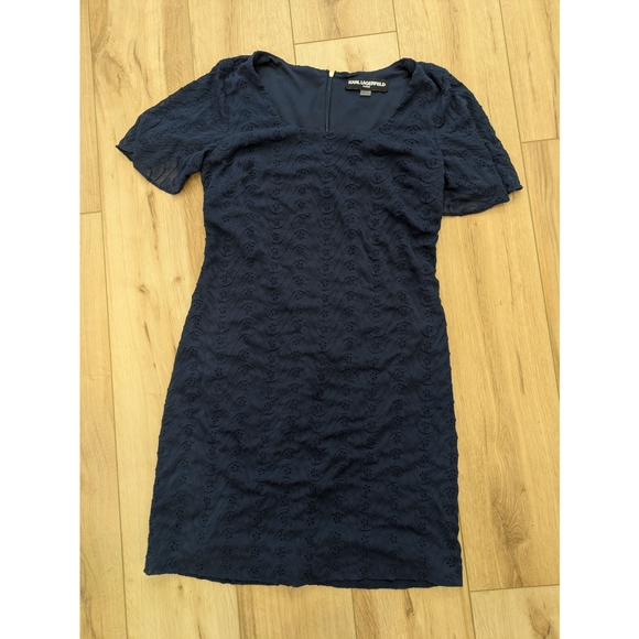 Karl Lagerfeld Navy Mini Dress - Picture 1 of 4